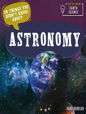 cover image of 20 Things You Didn't Know About Astronomy